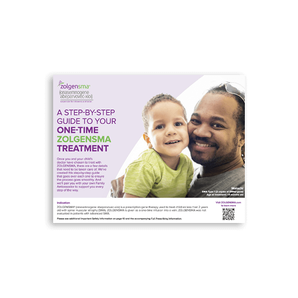 A step-by-step guide to one-time ZOLGENSMA treatment.